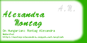alexandra montag business card